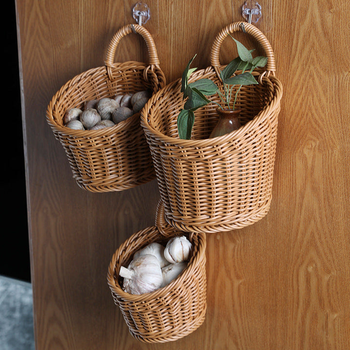 Handcrafted Wicker Storage Basket Stornfield