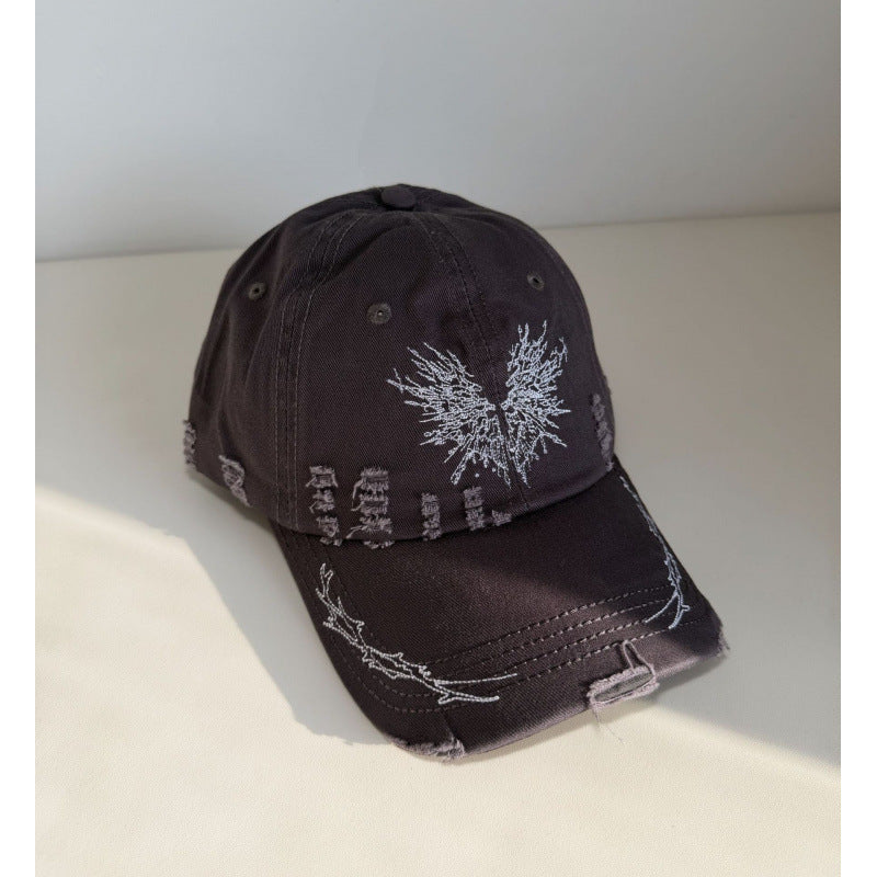 Women's Distressed Graphic Snapback Cap Stornfield