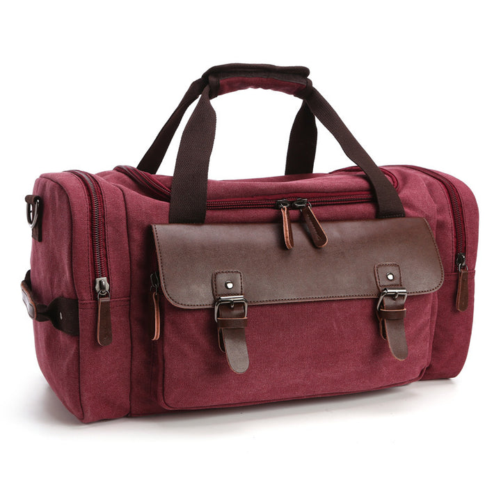 Spacious travel bag with high-quality leather trim Stornfield