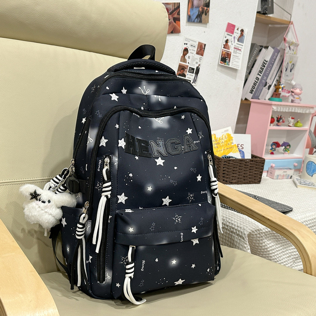 Stylish Multi-Functional Backpack with Decorative Accents Stornfield