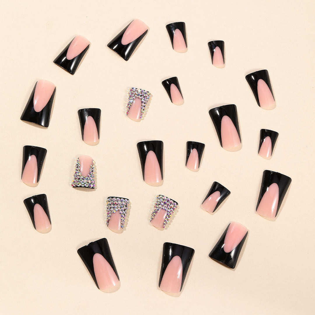 Glamorous Rhinestone-Accented Nail Extensions Stornfield
