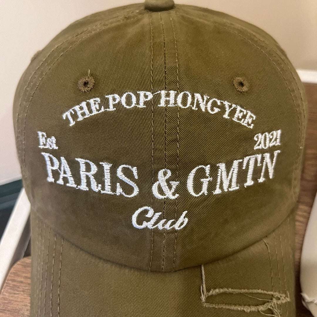 Men's Distressed Cotton Twill Baseball Cap Stornfield