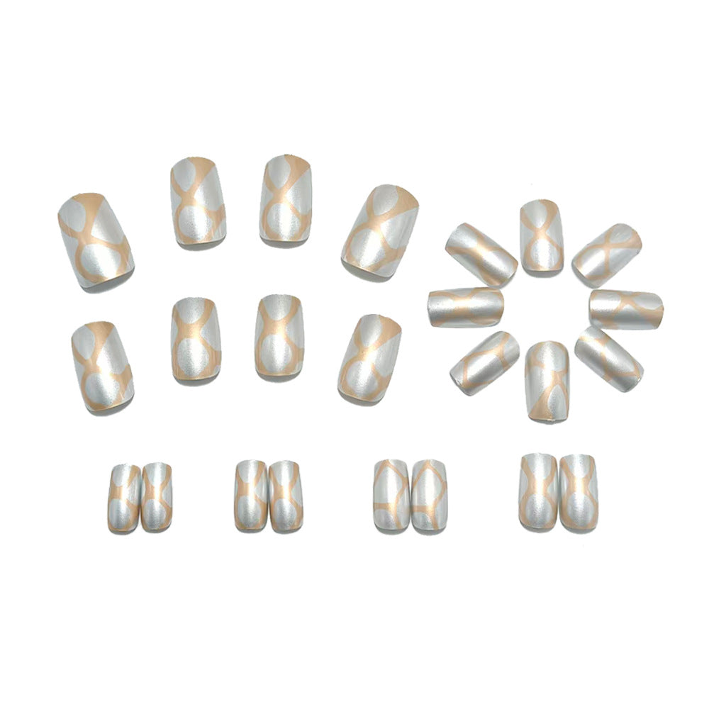 Artificial nails with elegant 3D pattern Stornfield