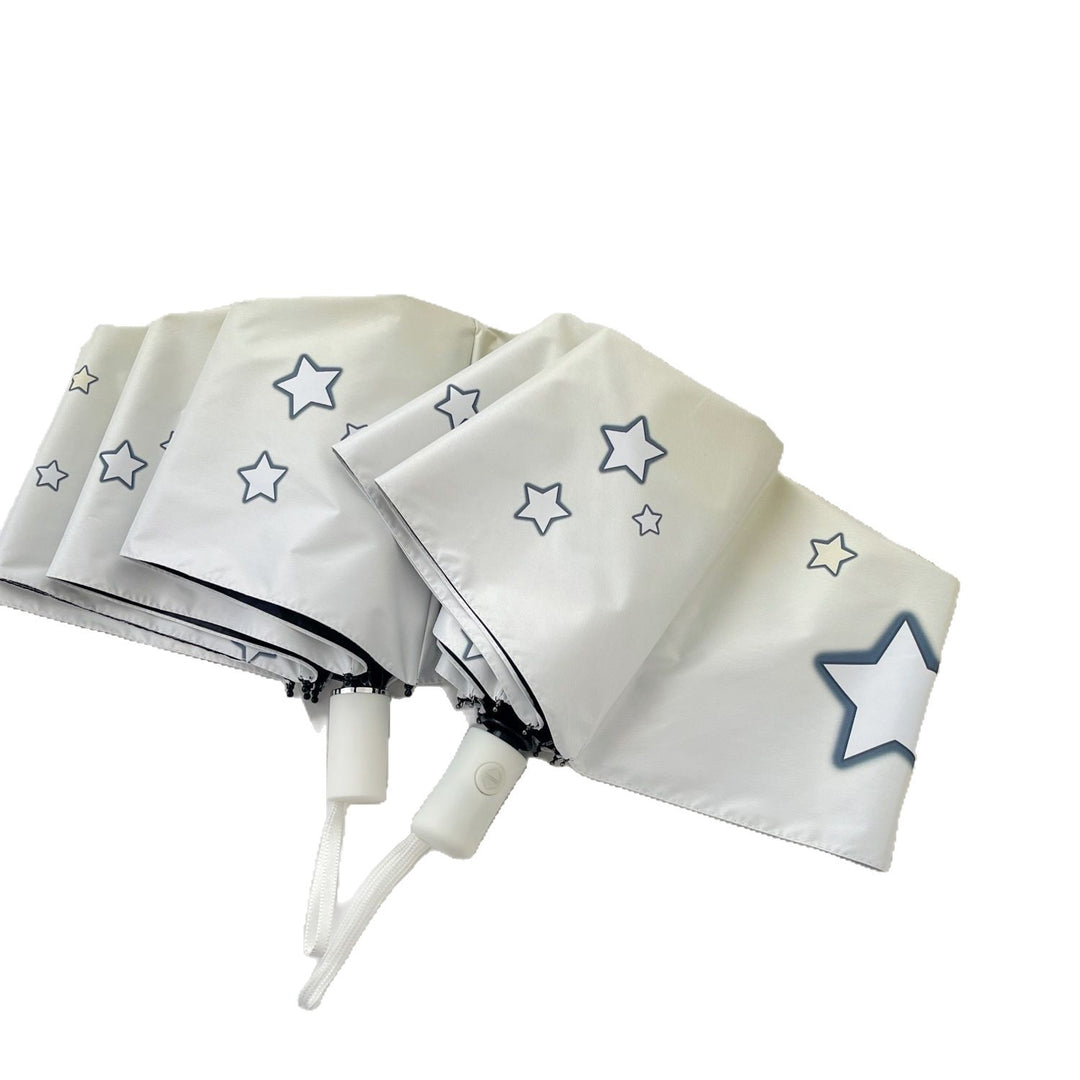 Women's compact folding umbrella with star pattern Stornfield