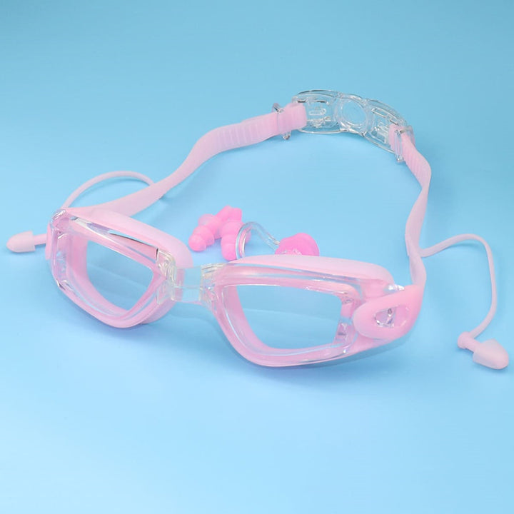 Swim goggles with ergonomic design and integrated ear protection Stornfield