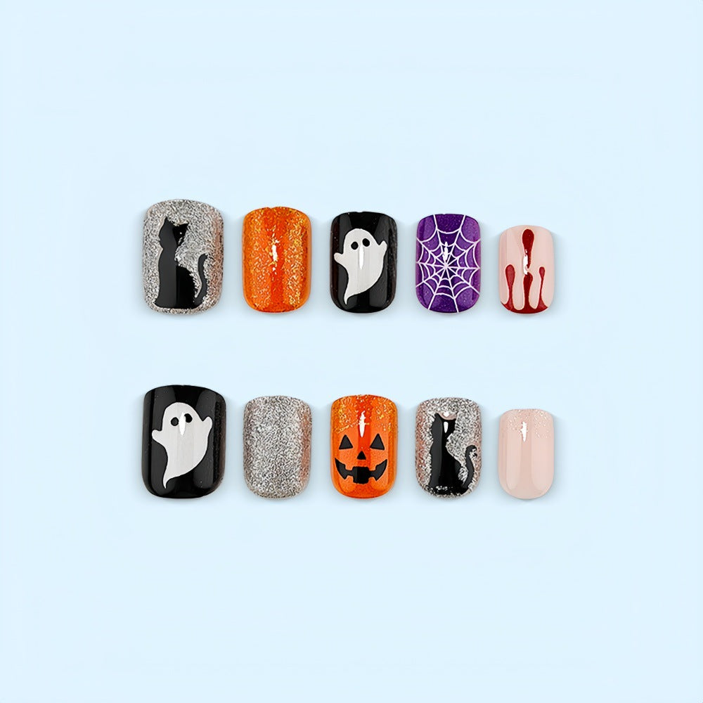 Halloween Nail Art Set with Creepy Designs Stornfield