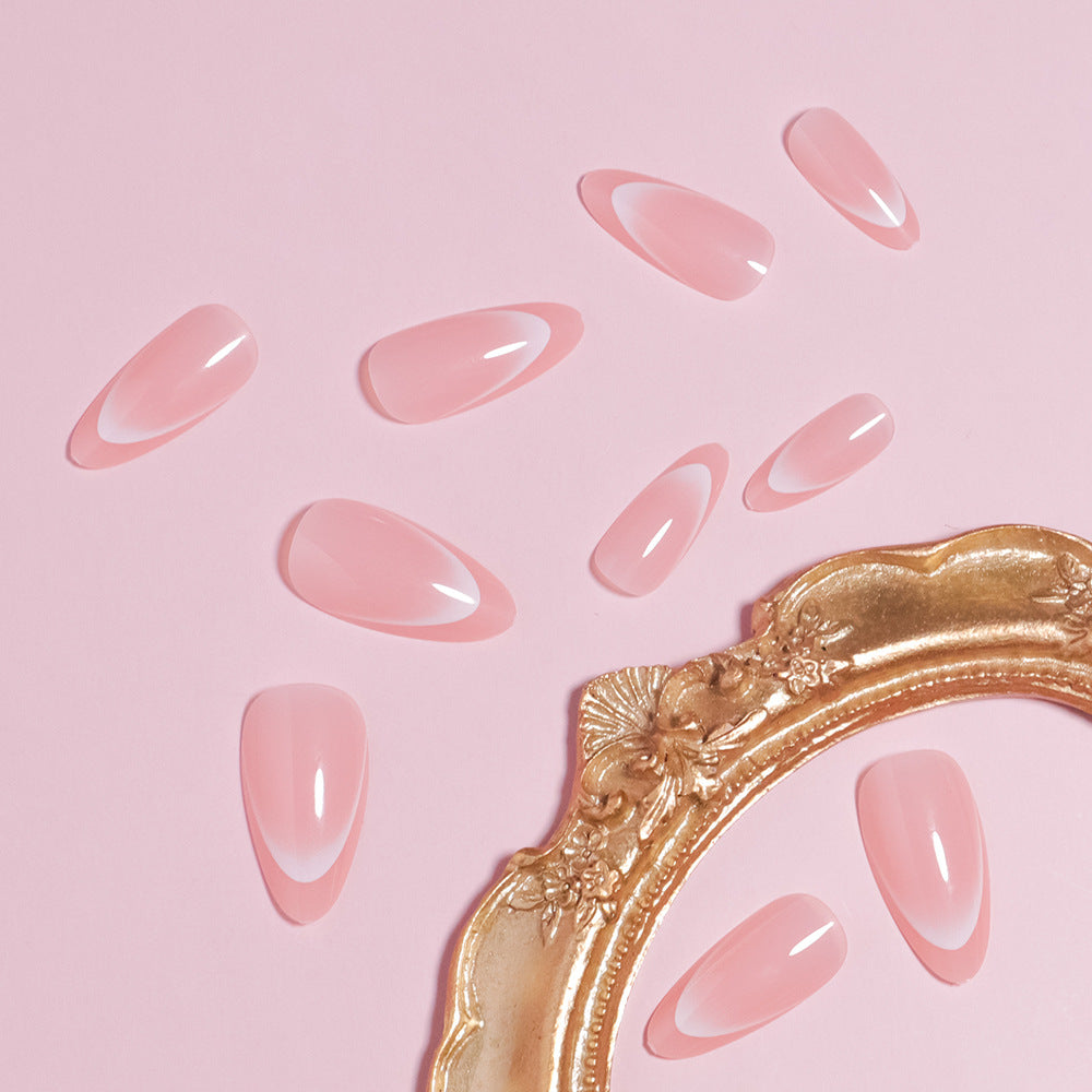 Artistic Glossy Press-On Nail Set Stornfield