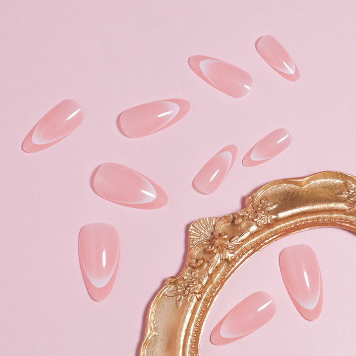 Artistic Glossy Press-On Nail Set Stornfield