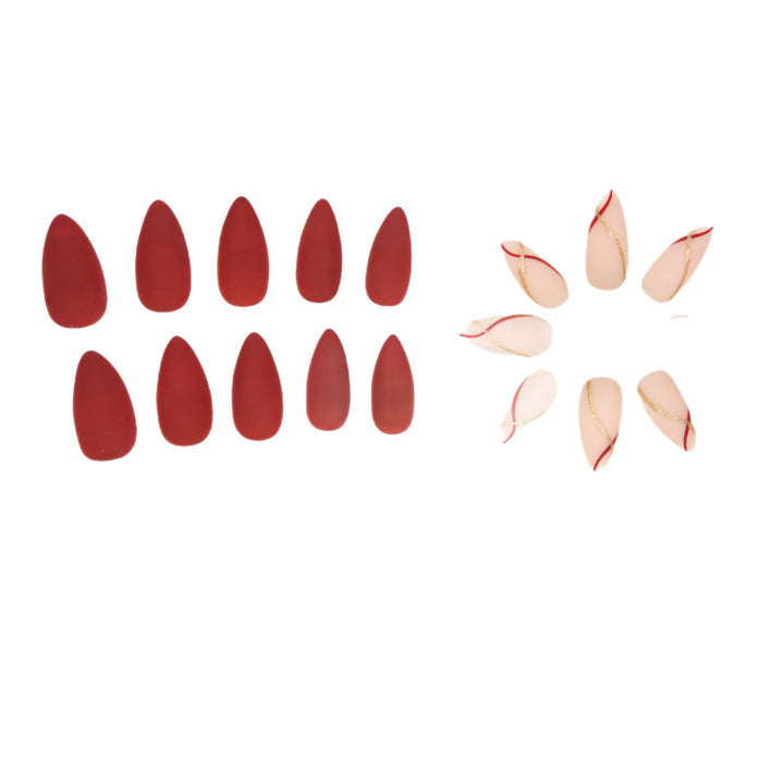 Elegant Press-On Nail Set with Stylish Textured Finish Stornfield