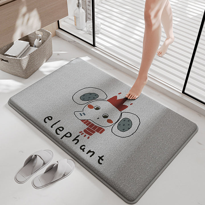 Funny Cartoon Bath Mat Stornfield