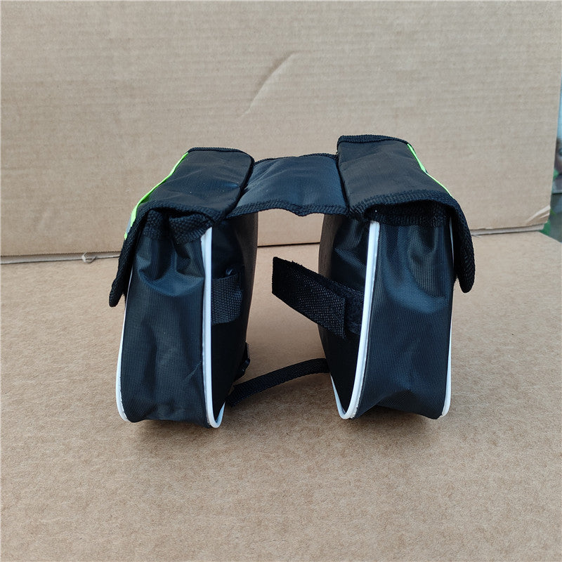 double bicycle saddle pannier bag with reflective strip water-resistant Oxford fabric Stornfield