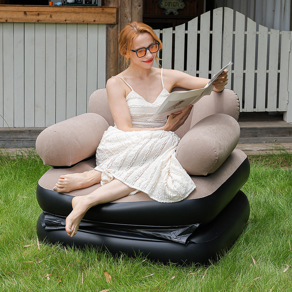 Women Inflatable Relax Lounge with Ergonomic Neck and Back Support Stornfield