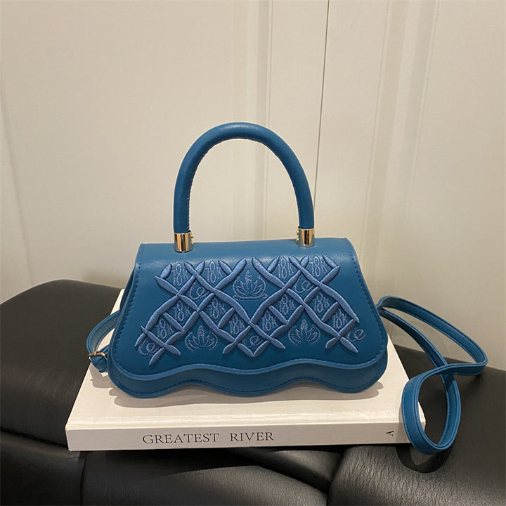 Elegant Quilted Handheld Satchel