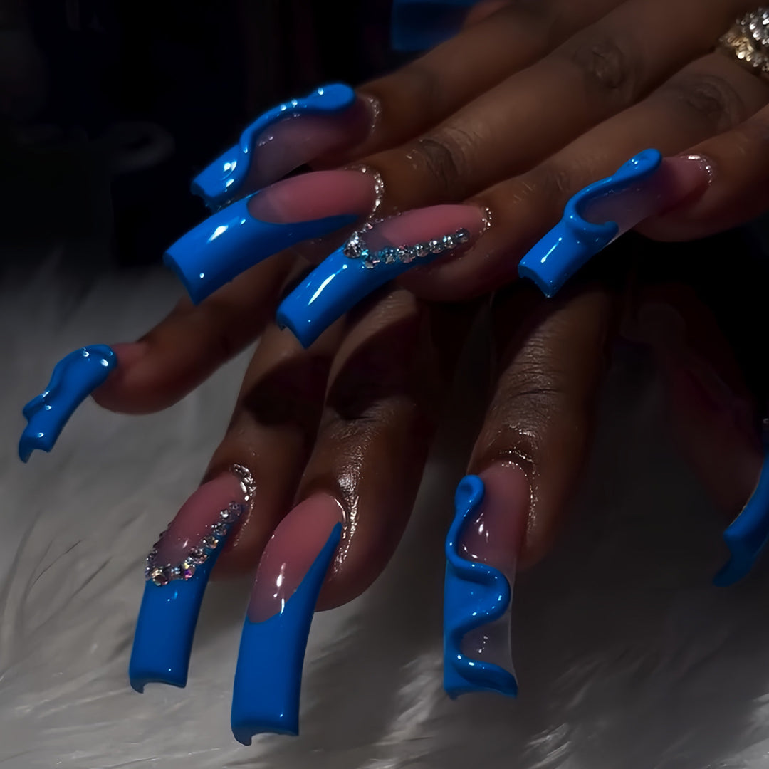Glamorous 3D Long Stiletto Press-On Nails Stornfield