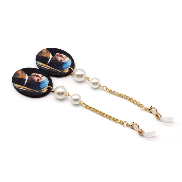 Artistic Drop Earrings with Pearl Accents Stornfield