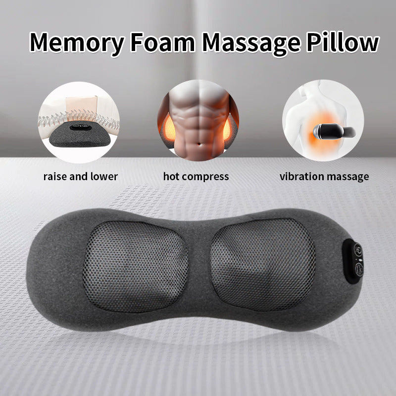 Ergonomic Massage Pillow With Integrated Usb Charging Function Stornfield