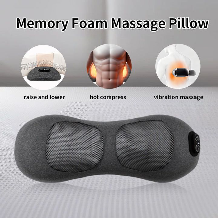 Ergonomic Massage Pillow With Integrated Usb Charging Function Stornfield