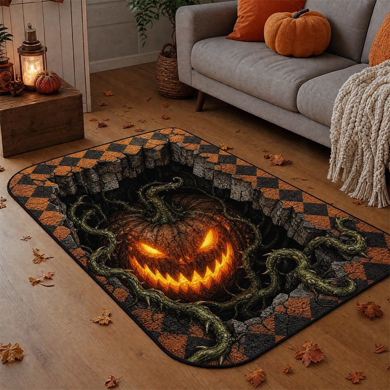 3D Serpent Design Area Rug for Home Decor