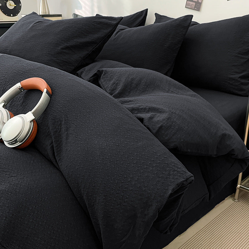 Textured Quilted Bedding Set