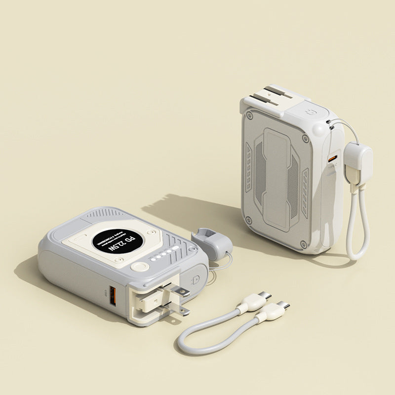 Portable power bank with multifunctional integrated charging cable Stornfield