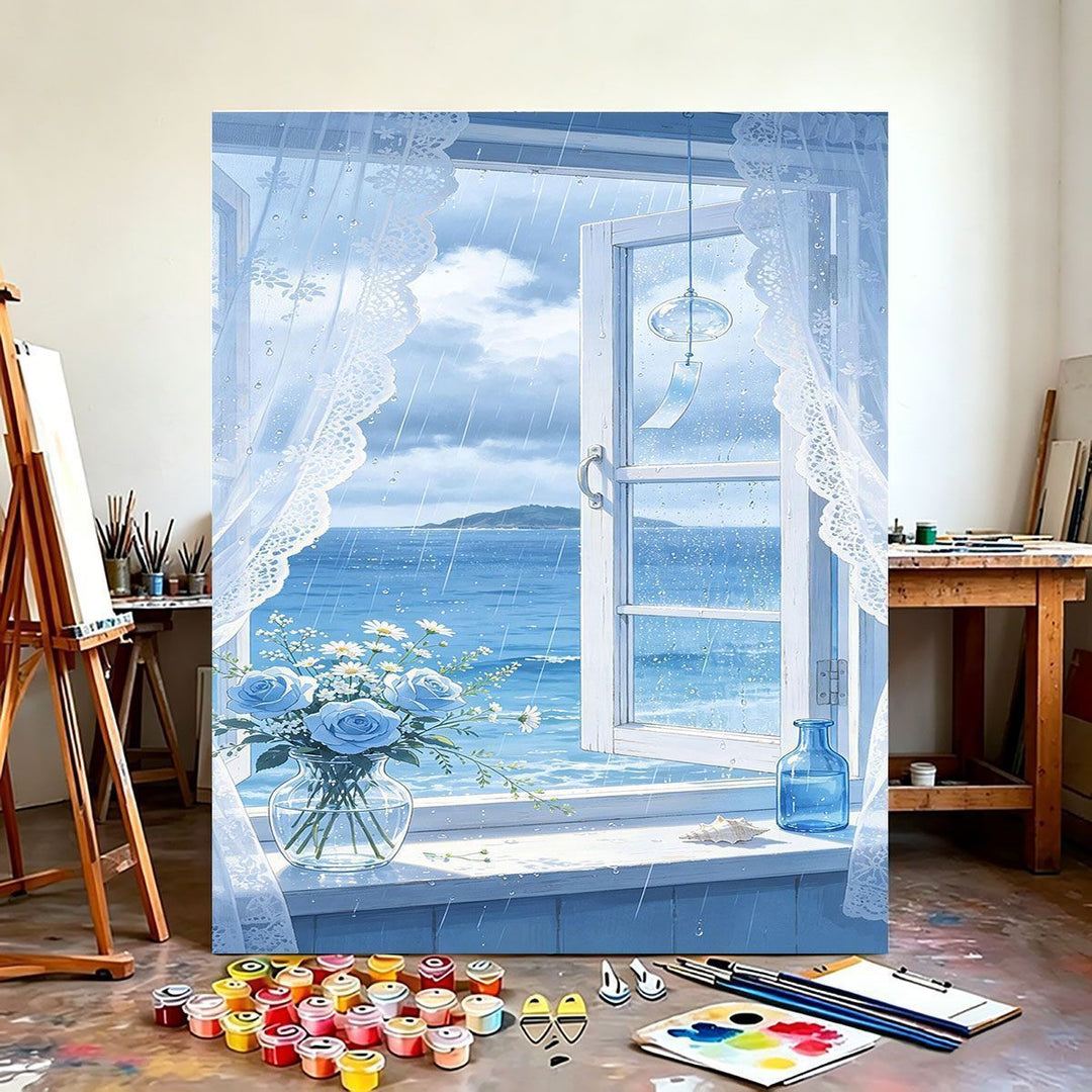 Scenic Coastal View Canvas Art Print Stornfield