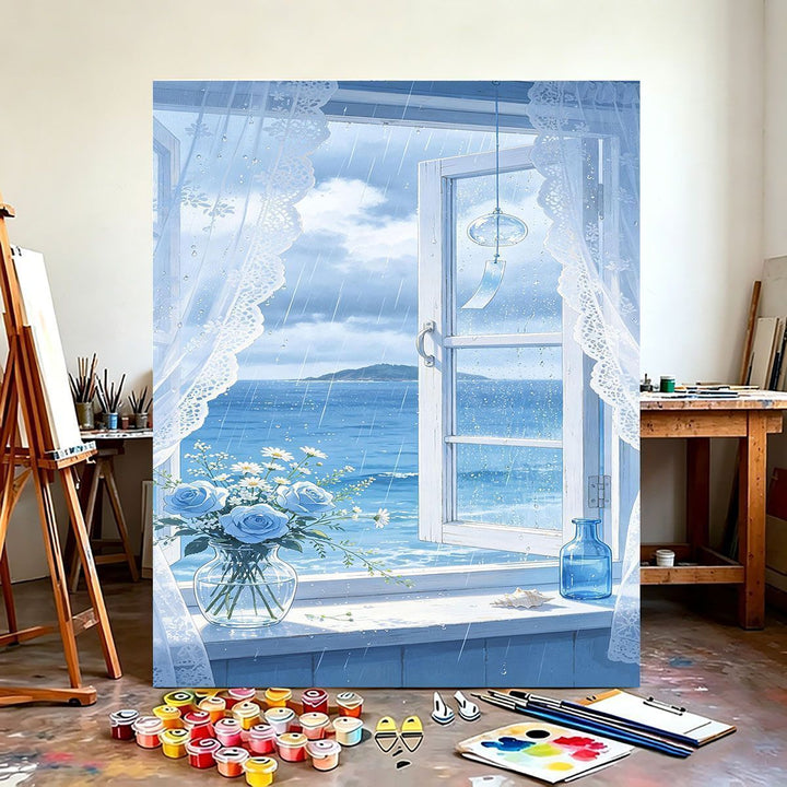 Scenic Coastal View Canvas Art Print Stornfield