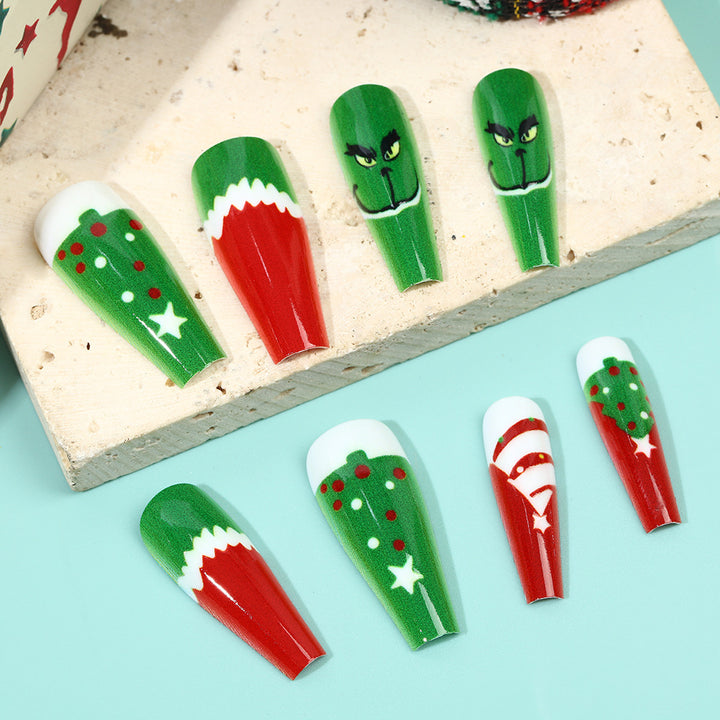 Festive artificial nails with Christmas motifs Stornfield