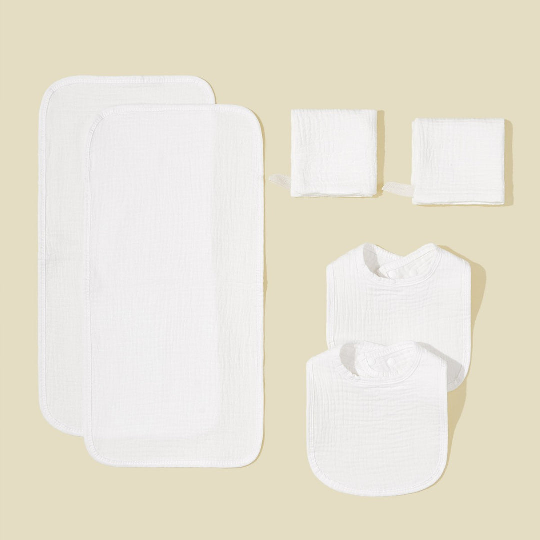 Soft Muslin Baby Bib and Changing Pad Set Stornfield