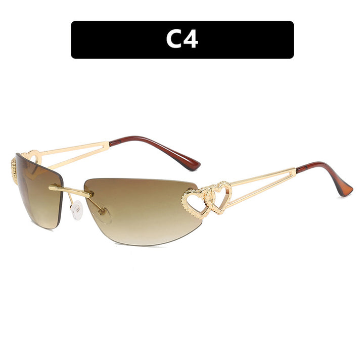 Women's Cat-Eye Sunglasses with Unique Heart Design and Protective UV Filter Stornfield
