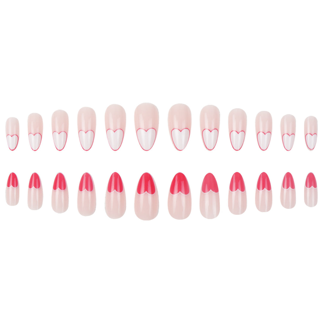 Heart-Design Stiletto Press-On Nails Stornfield 1789085993