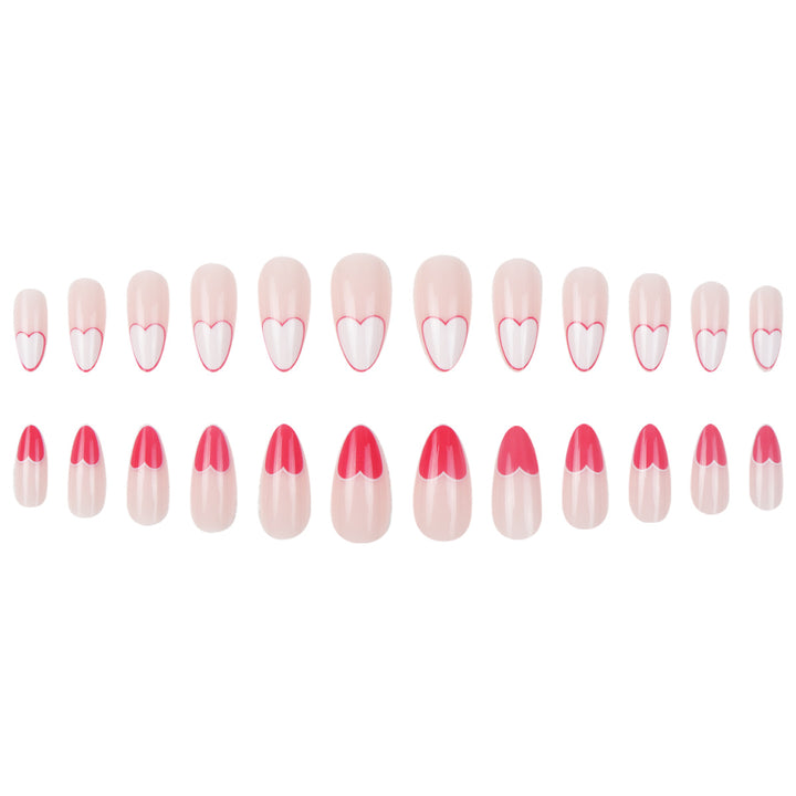 Heart-Design Stiletto Press-On Nails Stornfield 1789085993