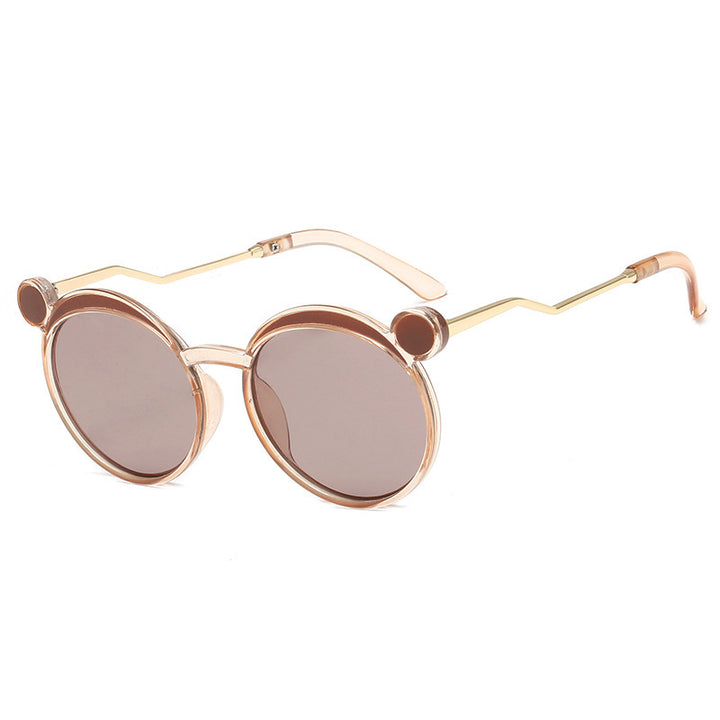 Women Fashion-Round Sunglasses with Innovative Frame and Colored Lenses Stornfield