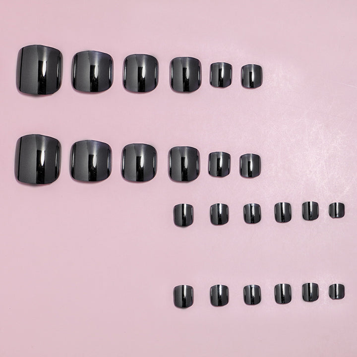 Premium Glossy Square Press-On Nails Stornfield