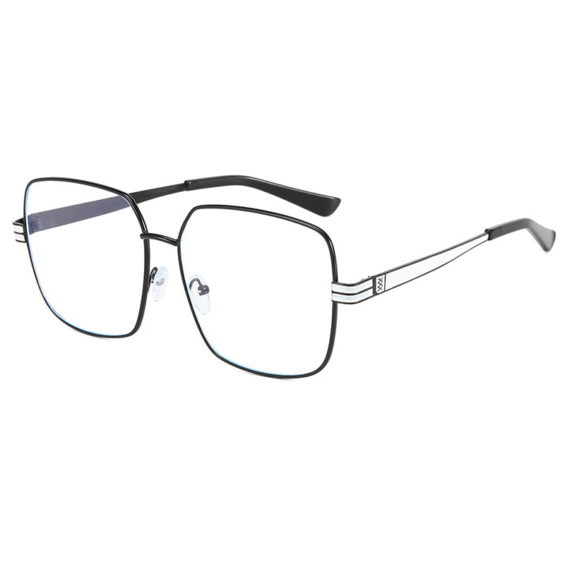 Women's fashionable square glasses with delicate metal frame Stornfield