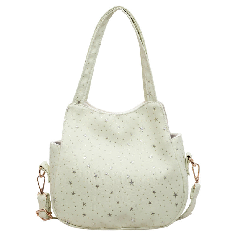 WoStar-Patterned Canvas Hobo Bag Stornfield