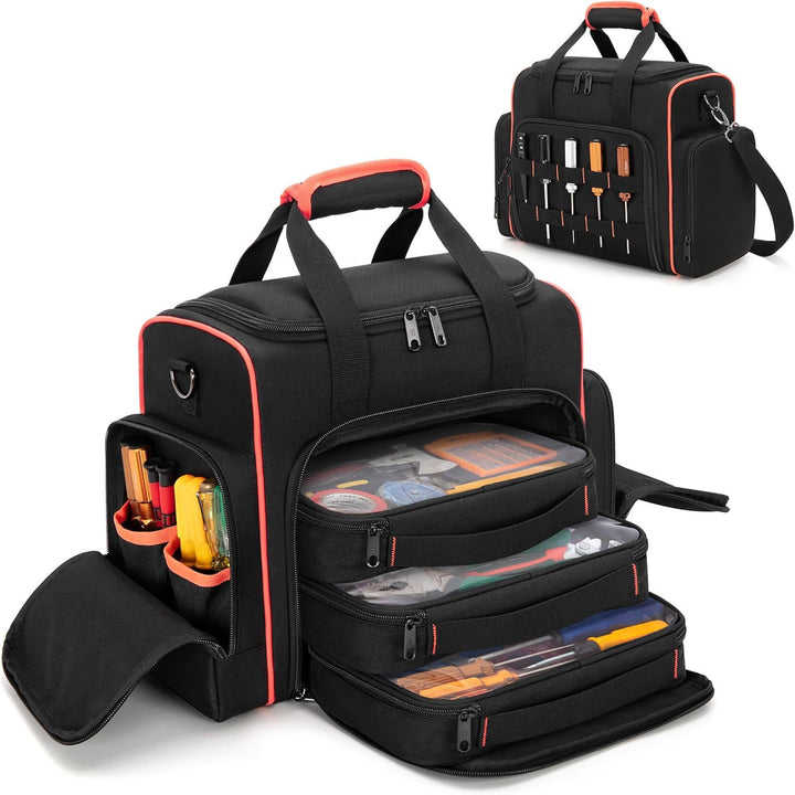 Multifunctional Tool Bag with Transparent Compartments Stornfield