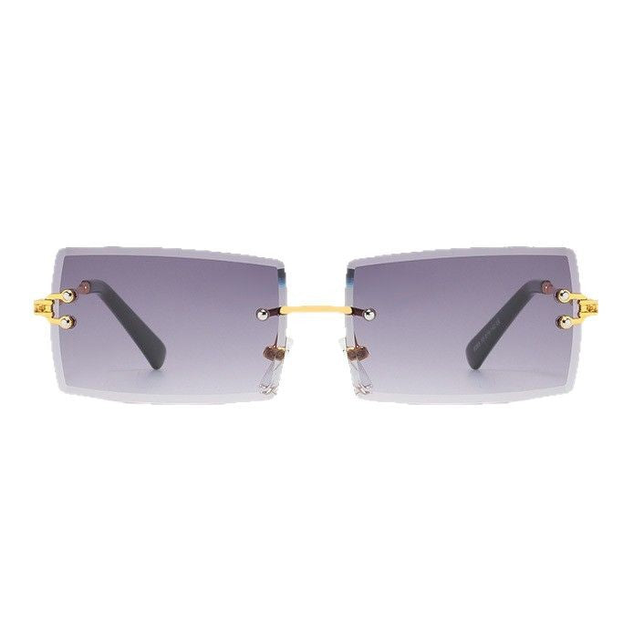 Ladies stylish square sunglasses with luxurious metal accents Stornfield