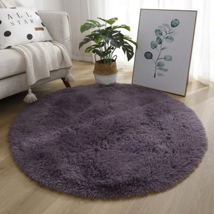 Plush Round Area Rug