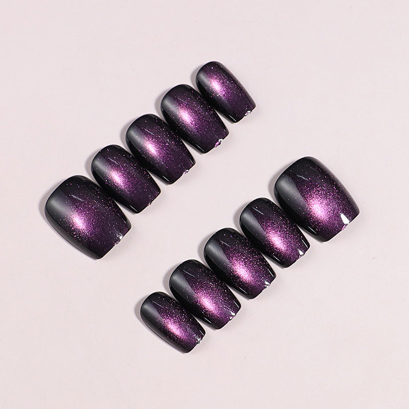 Glossy Square Press-On Nails Stornfield