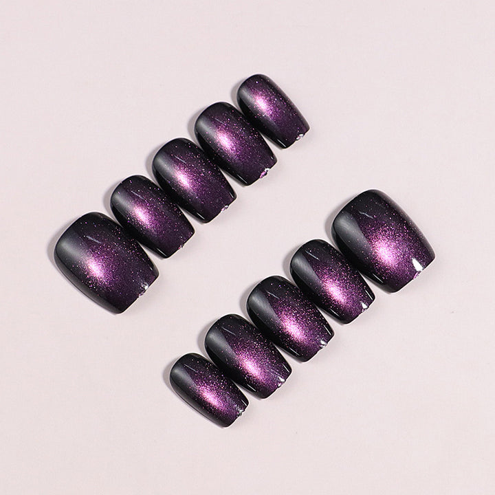 Glossy Square Press-On Nails Stornfield
