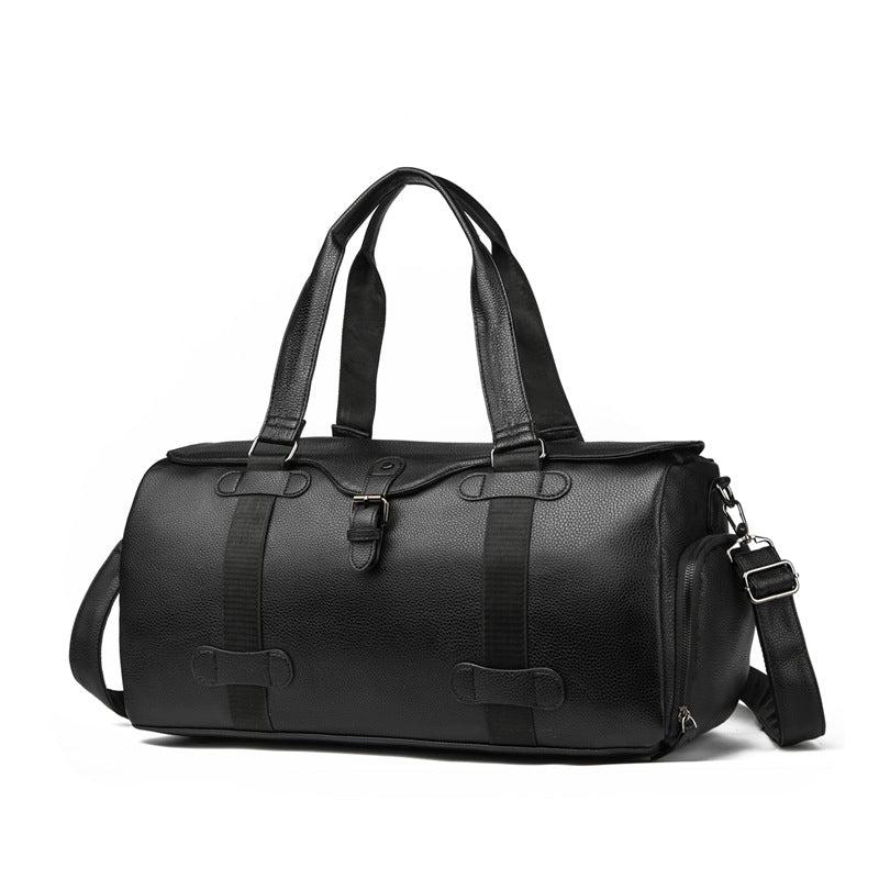 Premium Leather Travel Duffel Bag Stornfield