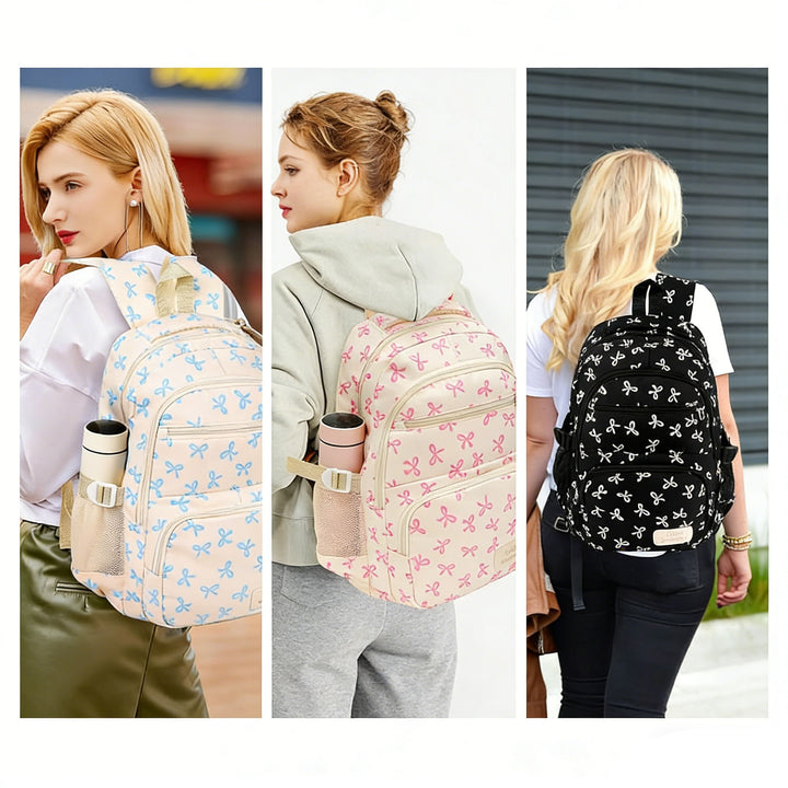 Multi-Purpose Floral Print Backpack Set