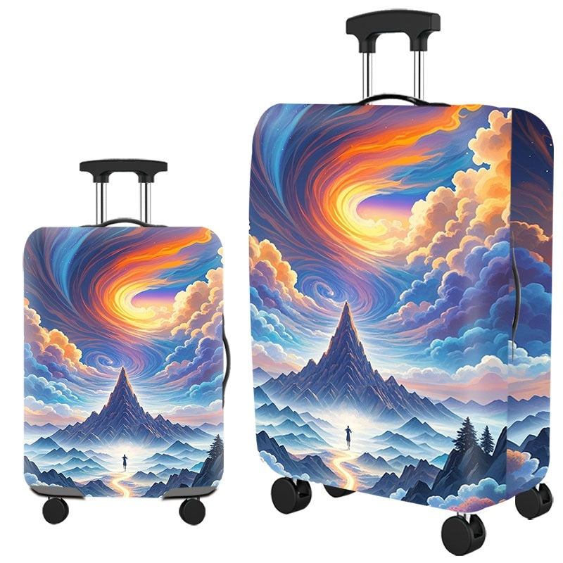 Artistic Cat-Themed Hard Shell Suitcase Stornfield