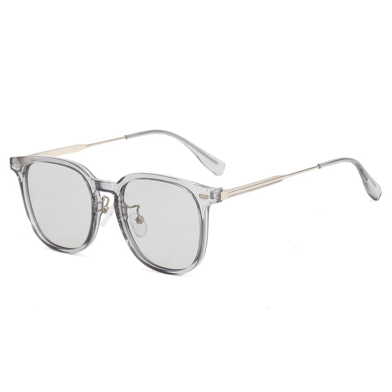 Women's clear rectangular glasses with delicate metal frame Stornfield