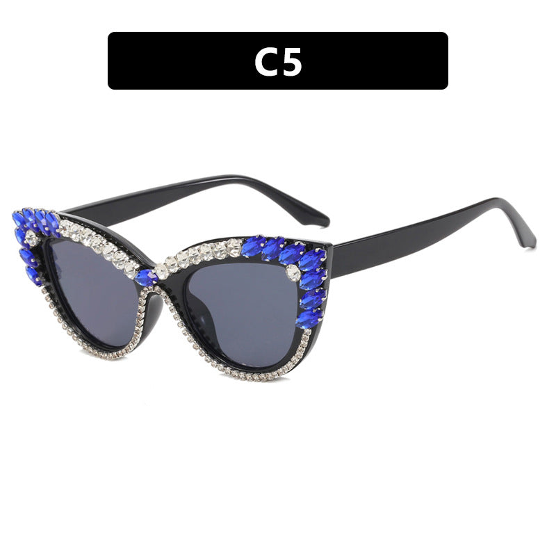 Women's extravagant Cat-Eye sunglasses with sparkling rhinestone embellishment Stornfield