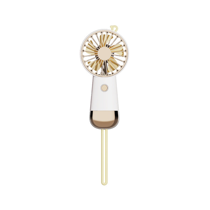 Ladies portable hand fan with USB charging function and ergonomic handle Stornfield