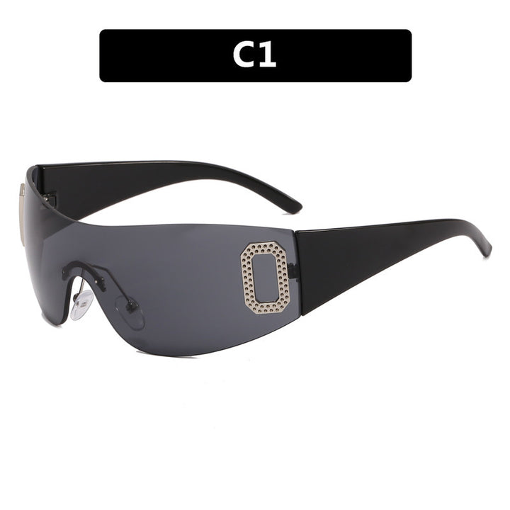 Women's sporty sunglasses in futuristic shield design Stornfield