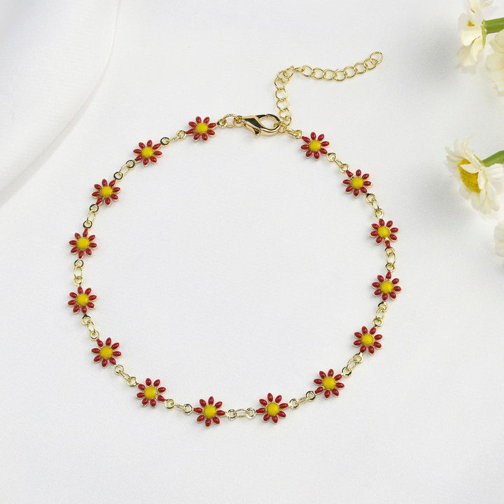 Colorful Floral Chain Bracelet Stornfield