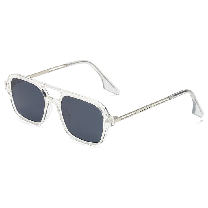 Women's trendy square sunglasses with transparent frame and gentle lenses Stornfield