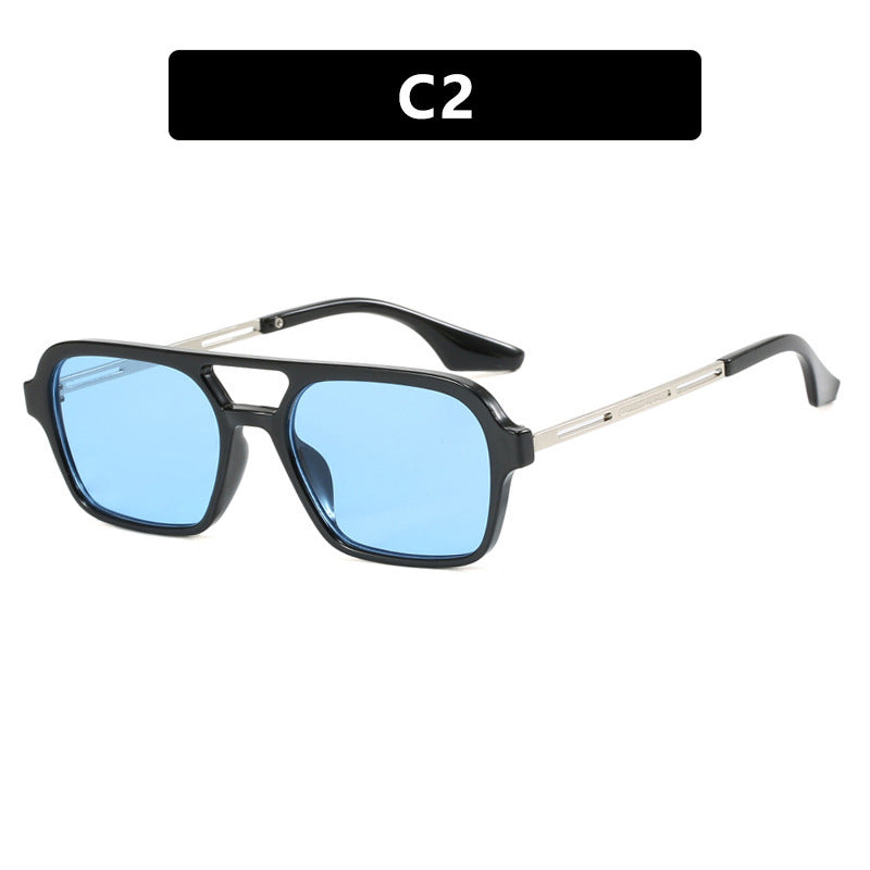 Women's striking square sunglasses with transparent frame Stornfield